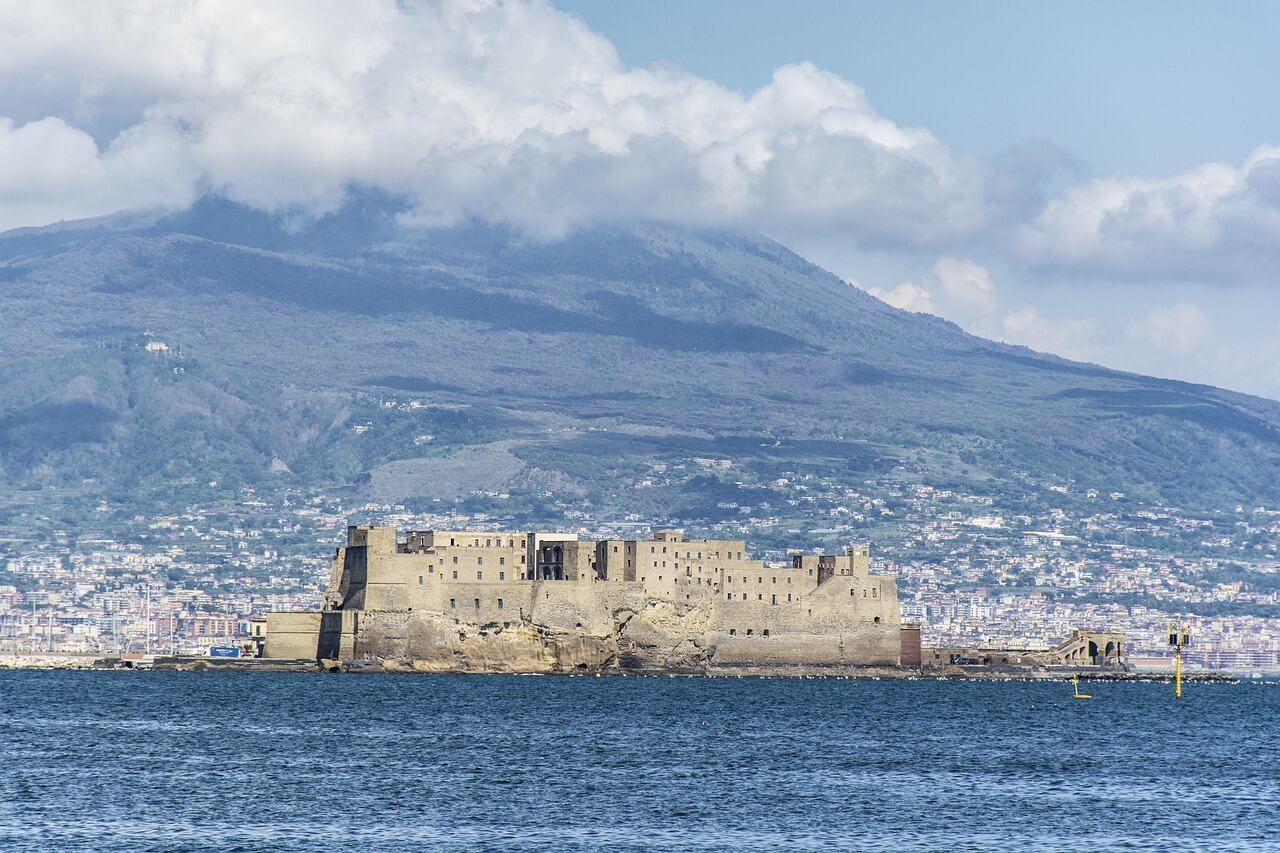 Castel dell'Ovo and the Lungomare, Naples
