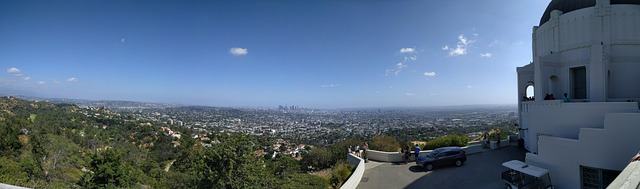 griffith, observatory, blue sky, angeles, california, usa, city, park, architecture, urban, building, travel, hollywood, sky, landmark, tourism, hills, blue, famous, nature, states, united, landscape, panoramic, vista, blue angel, United States, Los Angeles, California
